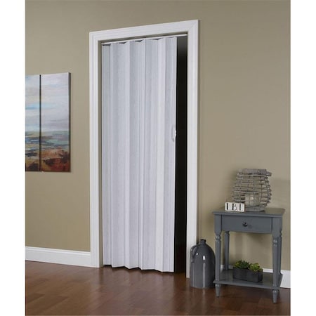 Perfectpatio 48 x 80 in. Via White Mist Vinyl Folding Door PE3029668